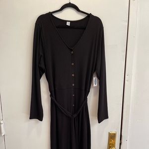 Old Navy Black Sweater Dress with Belt